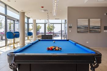play a game of pool in our game room